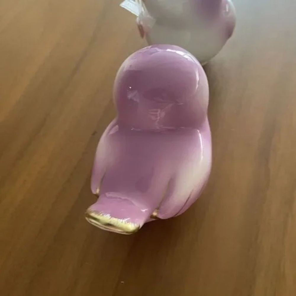 Ceramic Lovebird Figurines - Pink SPRITZ - Picture 8 of 9